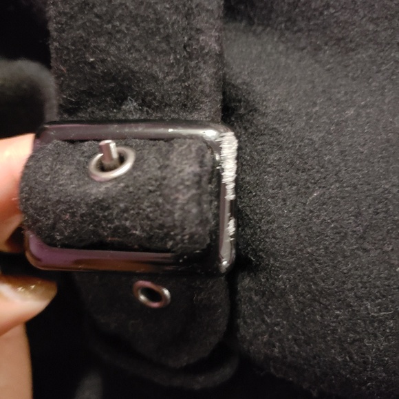 Worthington Black Wool Coat sz L - Picture 6 of 7
